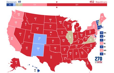 Interactive 2024 Election Map .